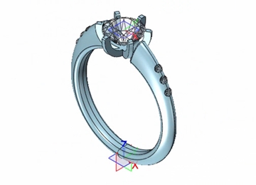 实例教程26：使用中望3D进行钻石对戒设计之4（女钻）