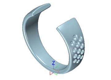 实例教程23：使用中望3D进行钻石对戒设计之1（开环男戒）