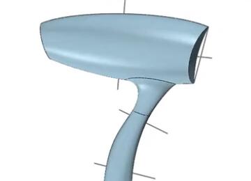 实例教程96：电吹风主体建模-曲面设计